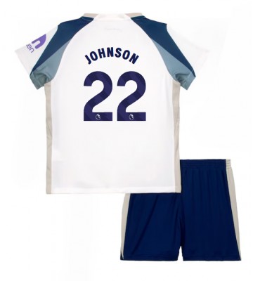 Tottenham Hotspur Brennan Johnson #22 Hemmakläder Barn 2025-26 Kortärmad (+ Korta byxor)
